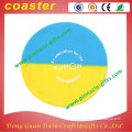 new design best selling round shape soft pvc rubber cartoon cup coaster wholesaler